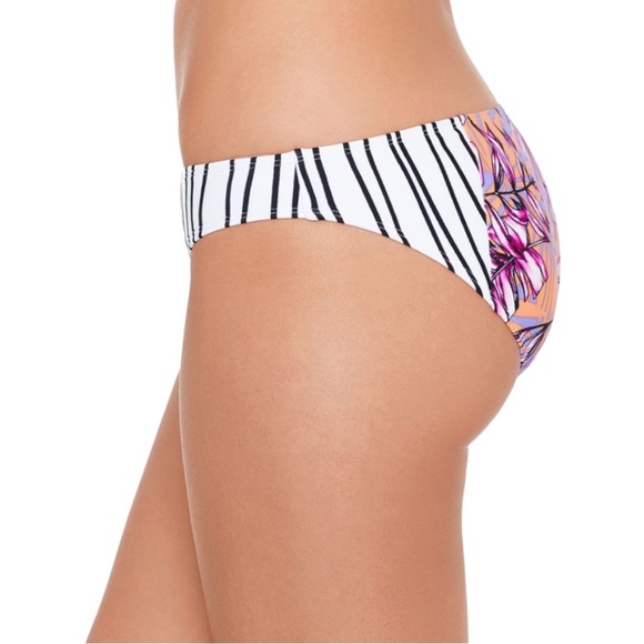 Salt + Cove LILAC MULTI Hawaii Printed 2-piece High-Neck Cutout Halter Tankini - Picture 6 of 12